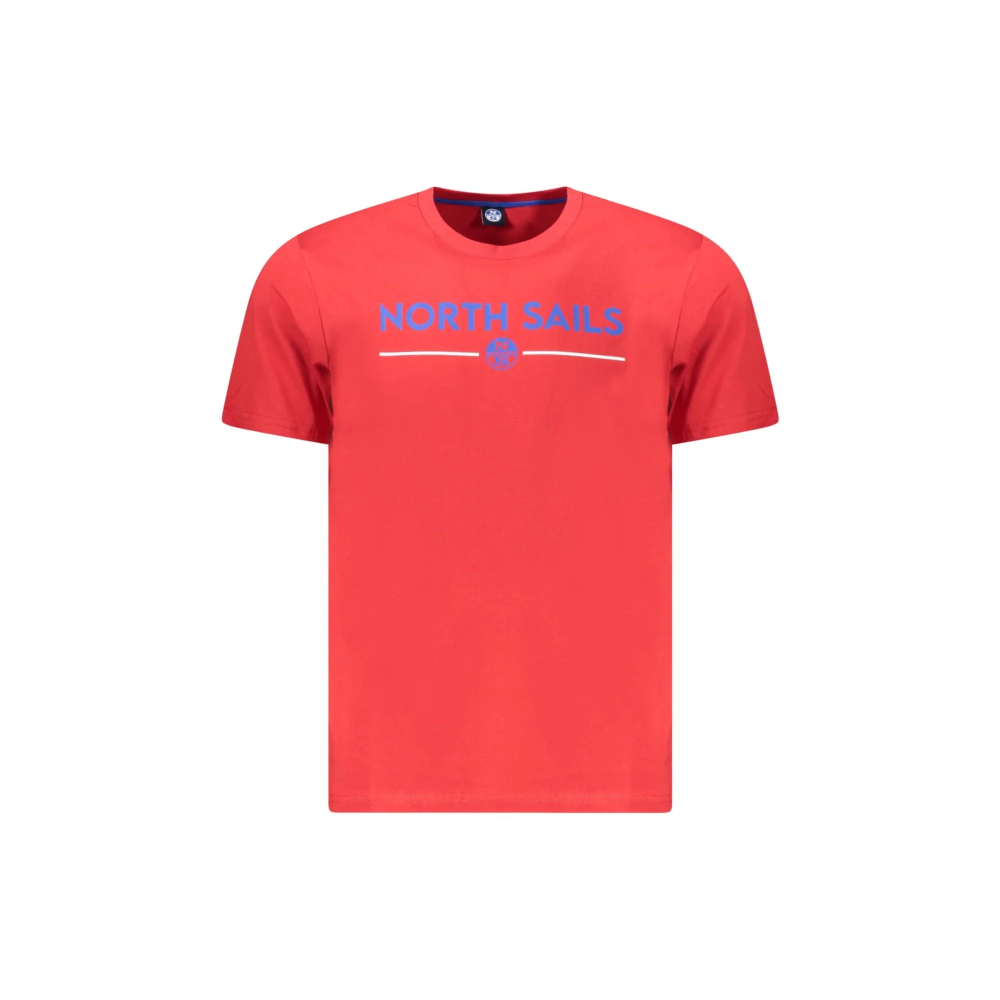 North Sails T-Shirt Maniche Corte Uomo Rossa Stampa Logo Rosso - foto prodotto